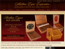 Tablet Screenshot of antilliancigars.com